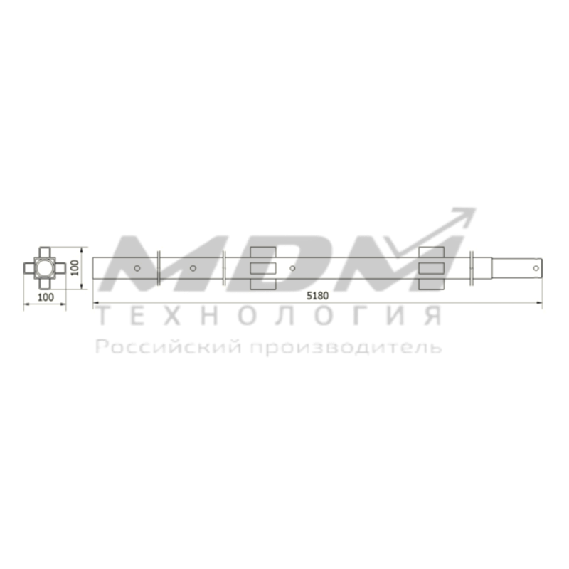 Опоратентовая ОТП400х5180 - завод MDM-Технология