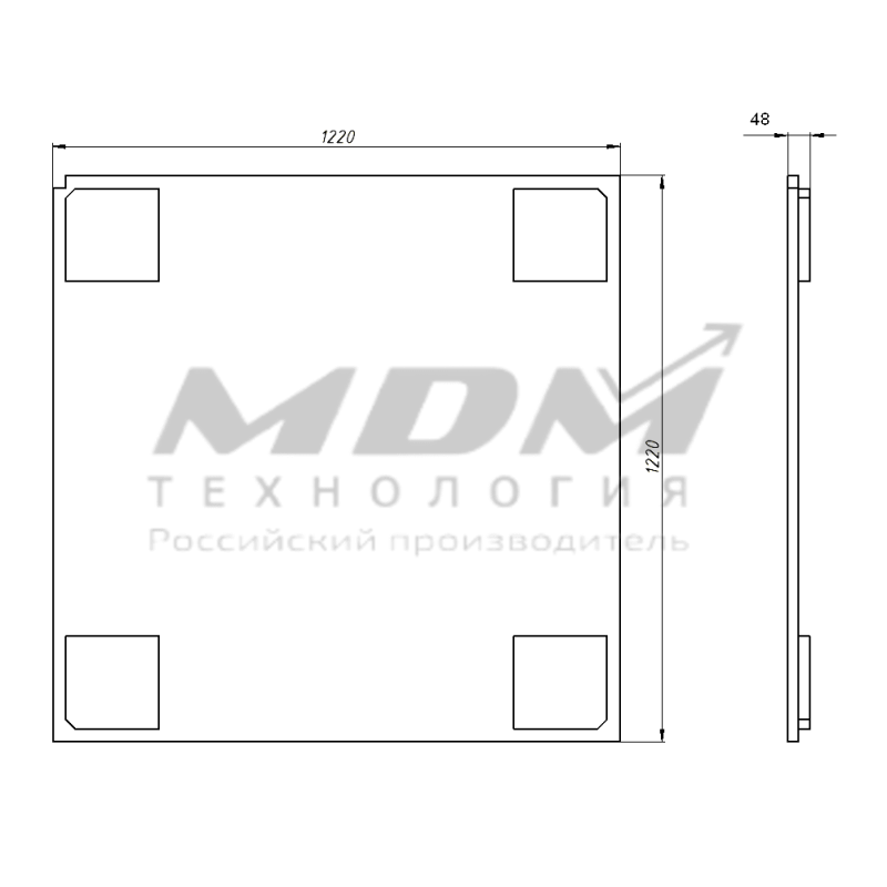 Настил НФМ1220х1220-01/02 - завод MDM-Технология