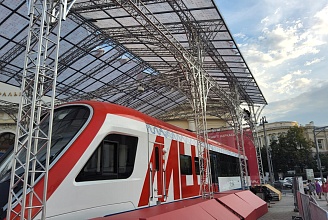 Павильон «Депо» для выставки «Станция Манеж» в Москве