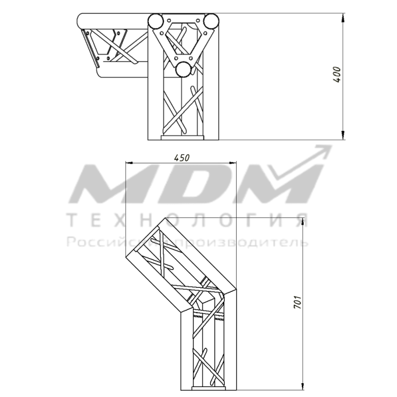 Угловой блок CLT23x20U023AT - завод MDM-Технология