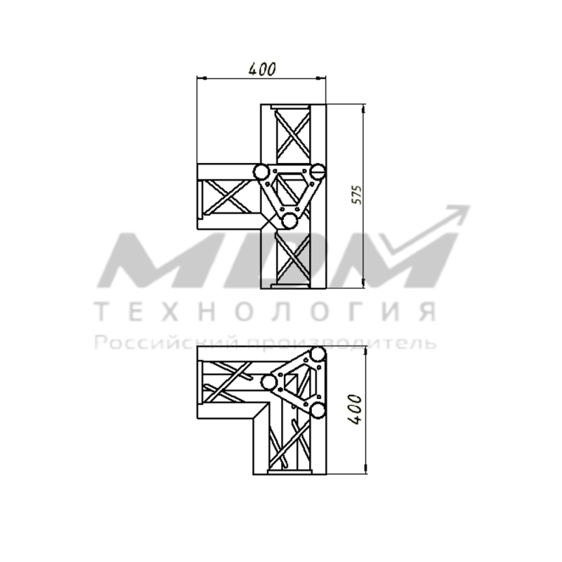 Угловой блок CLT23x20U044T - завод MDM-Технология