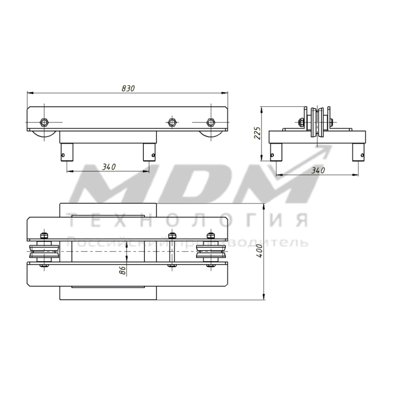  Блок роликов TS-39S - завод MDM-Технология