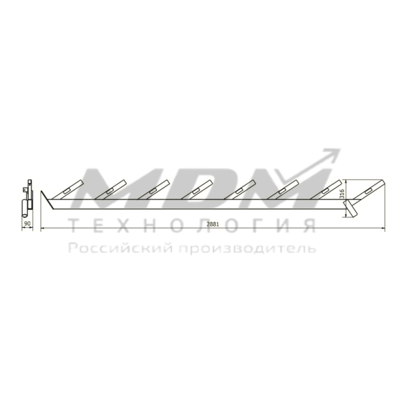 Тетива ТЛП8 - завод MDM-Технология