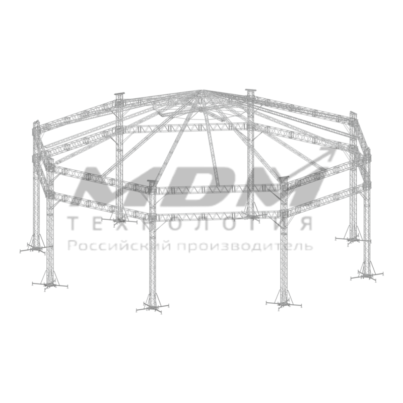 Тентовая конструкция ТКK-P17 - завод MDM-Технология