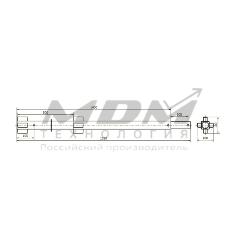 Опора ОС800х1520 - завод MDM-Технология