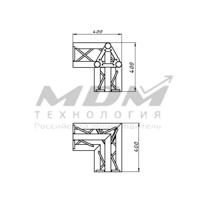 Угловой блок CLT23x20U032T - завод MDM-Технология