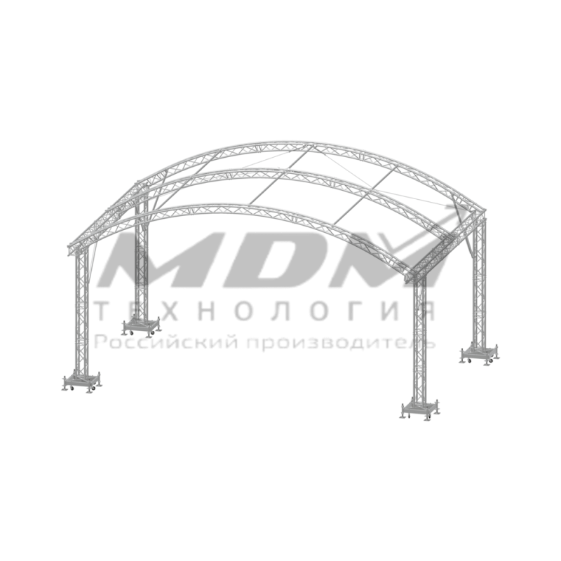 Арочная тентовая конструкция АТК8x6x5 - завод MDM-Технология