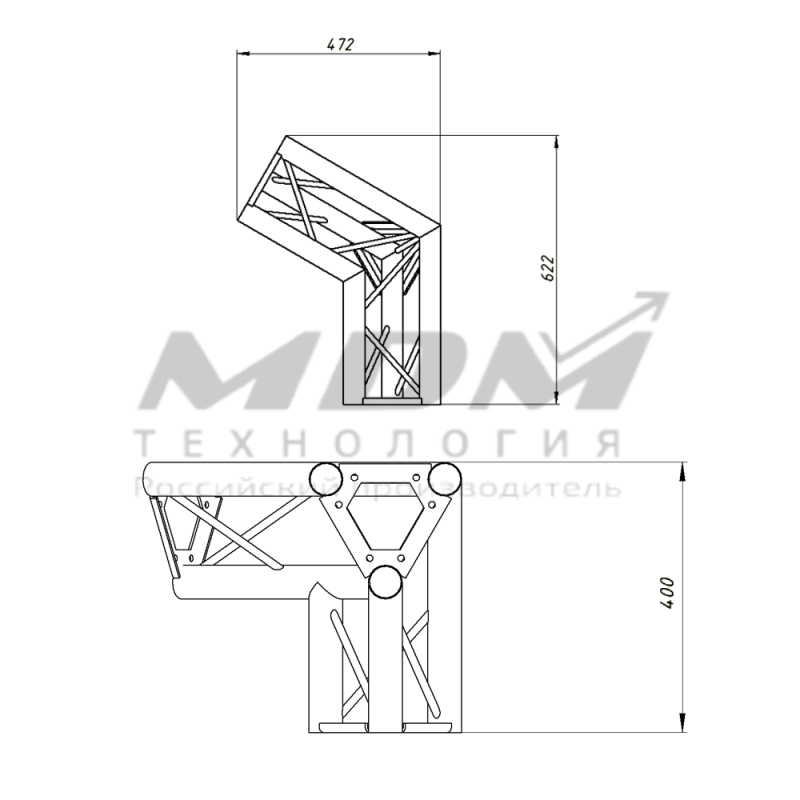 Угловой блок CLT23x20U022AT - завод MDM-Технология